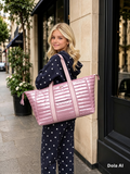 Puffer Weekender Duffle Bag – Ballet Pink
