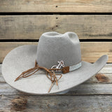 Rhinestone Crystal Suede Leather Hat Band