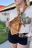 Mustard Paisley Creek Wild Rag | Bandana Print Western Neck Scarf