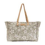 Myra Chalky Canvas & Leather Weekender Bag