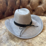 Handmade Black Western Hat Band with Star Concho