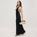 Jamie Woven Wooden Frame Clutch | Ivory Vegan Leather