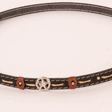 Teton Brown Leather Hat Band