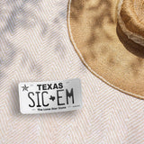 Sic 'Em Baylor Bears Texas License Plate Vinyl Sticker | Waco TX Decal