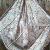 Pink Floral Printed Western Southwestern Wild Rag Scarf Accent
