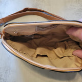 Swirl Print Dome Cork Crossbody Bag – Eco-Friendly | Kaleidoscope Accessories