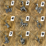 Sterling Silver Horse Head Western Layering Necklace