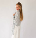 Catalina Light Grey Cashmere-Blend Travel Scarf & Wrap