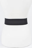 Auroa Borealis Stone Flower Elastic Belt – Black