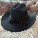 Western Sunburst Concho Hat Band with Studs, Tie-On