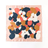 Colorful Dots Square Scarf Pink