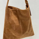 Boho Embroidered Shoulder Bag – Large Capacity with Adjustable Strap Coffee