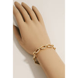 Oval Chain Link Bracelet Gold