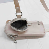 Nessa Nylon Crossbody Phone Bag with Pouch Black