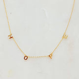 HOPE Dainty Minimalist Word Necklace – Gold