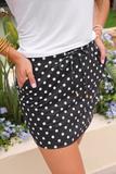 After Dark Polka Dot Skort | Black | Sizes S–3XL