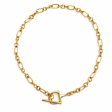 Chunky Equestrian Bit Chain Necklace – 18K Gold Plated, Waterproof