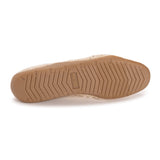 MUK LUKS Women's Shelby Ballerina Flat | Crochet Memory Foam Slip-On