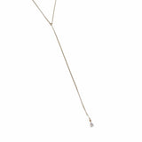 Taci Crystal Teardrop Y Necklace