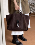 Slouchy Tote Bag – Large Capacity Everyday Carry Coffee Brown