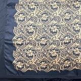 Black Embossed Leather Look Printed Western Southwestern Wild Rag Scarf Accent