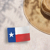 Texas Flag Rectangle Vinyl Sticker | Lone Star TX Decal | 2 Sizes