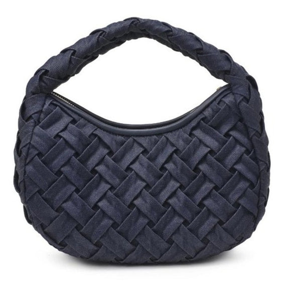 Noreen Woven Clutch Denim Blue