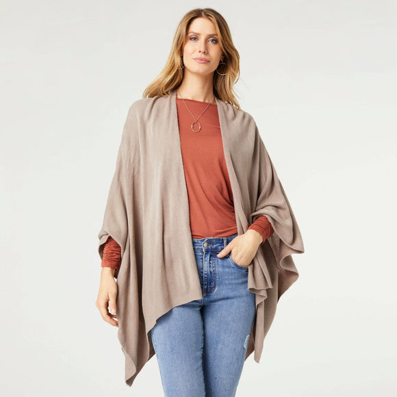 Kiara Lightweight Wrap Shawl Stone