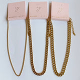 18K Gold-Plated Cuban Chain Necklace - Dainty – Tarnish & Water Resistant