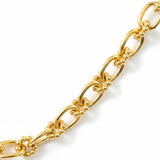 Golden Bloom Bubble Link Necklace