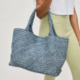 Sky's The Limit Large Denim Tote | Woven Denim | Sol and Selene