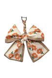 Coquette Floral Orange Scarf Bow Purse Charm