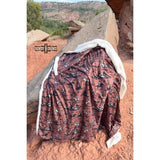 Desert Ballad Blanket Brown Black White