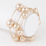 Gold Triple Beaded Bracelet