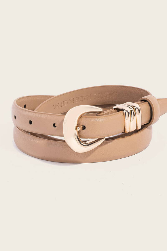 Thin Genuine Leather Belt