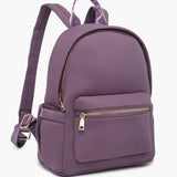 Tess Neoprene Backpack with Front Pocket Black