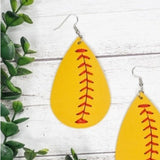 Pitch Please Softball Teardrop Earrings