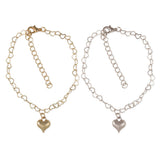 Love Links Gold Heart Chain Bracelet