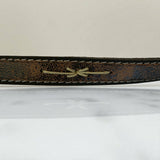 Handmade Brown Leather Western Hat Band with Stitch Detail