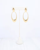 Emilia Oval Door Knocker Earrings – Gold