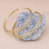 Instant Classic Double Wire Hoop Earrings