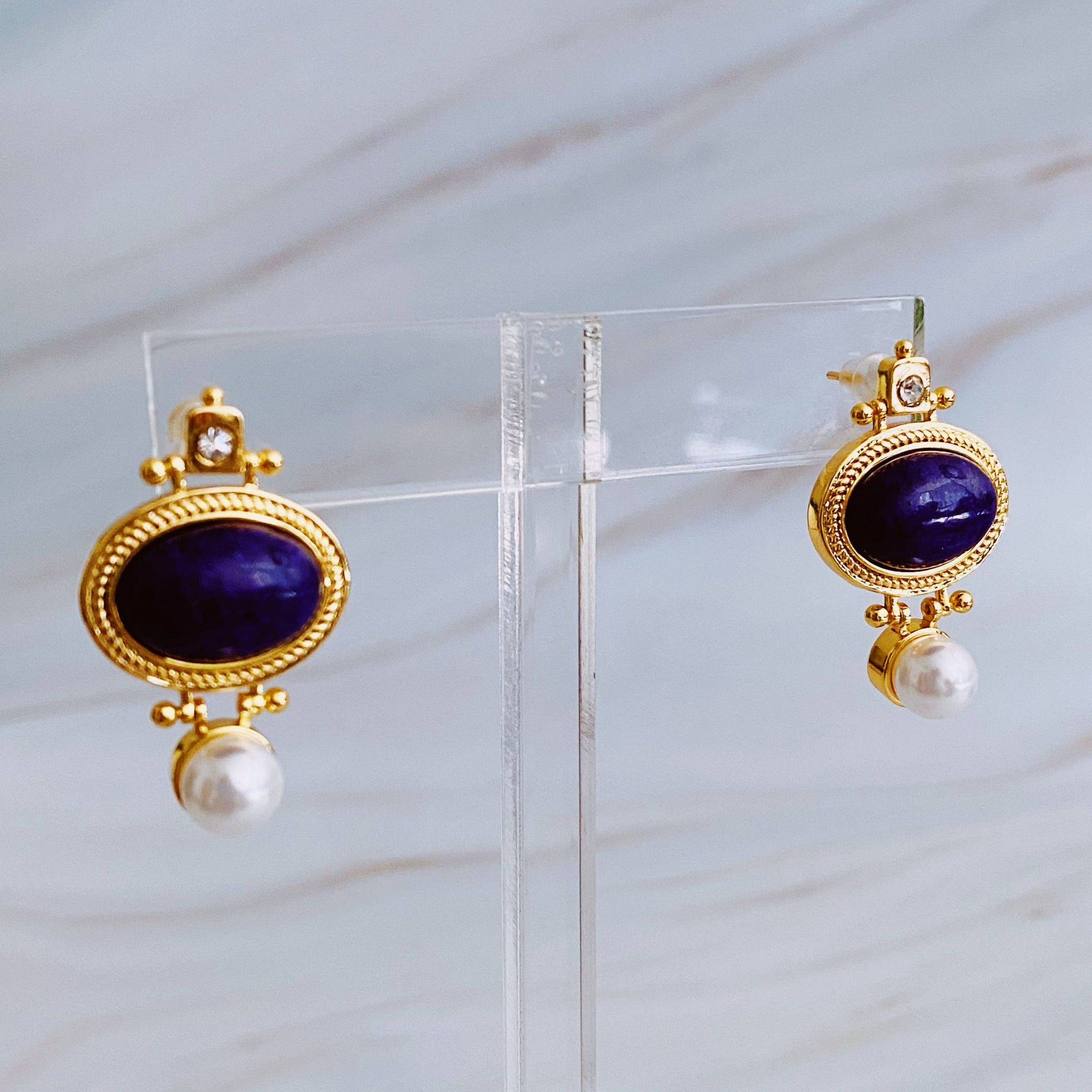 Noble Beauty Designer Stud Earrings | 18k Gold Plated