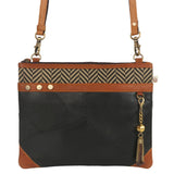 Brook Leather Crossbody Black Brown