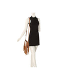 Brown Vegan Cowhide Fringe Crossbody Bag | Western Hair-On Shoulder Bag