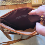 Paisley Print Vertical Cork Crossbody Bag – Wristlet & Crossbody Strap