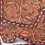 American Darling Floral Hand-Tooled Leather Crossbody Bag | Shoe Shape Western Purse