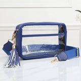 Game Day Stadium Rectangle Clear Bags Royal Blue
