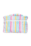Multicolored Stripes Makeup Bag – Organized Travel Cosmetic Case