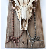 Navajo Style Pearl Bow Coquette Necklace Copper