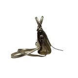 Judith Mini Iridescent Leather Handbag – Gold